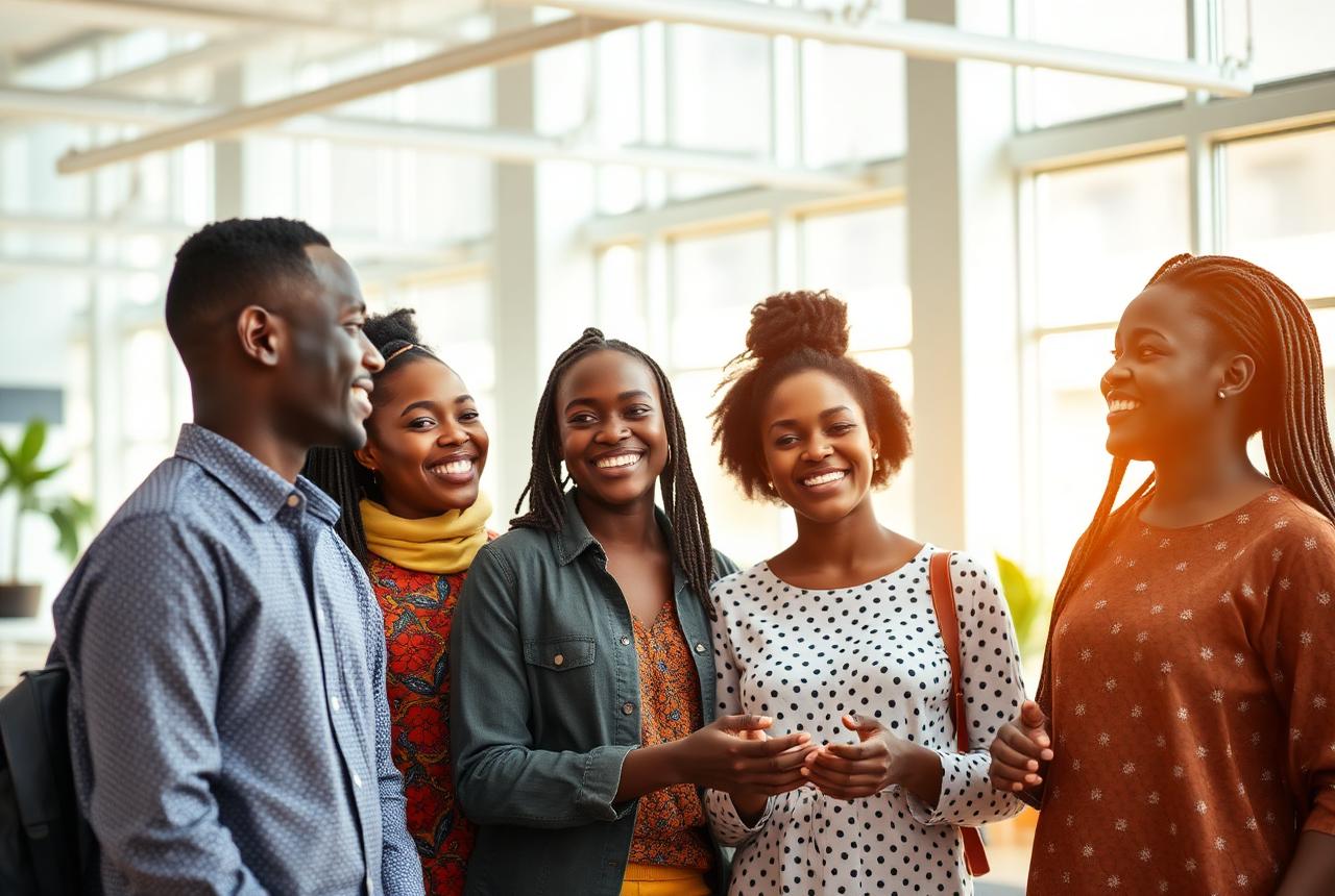 Young African entrepreneurs supported by the Bako Ambianda Foundation